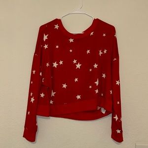 NWT Golly Hicks Hollister Red Star Top Medium